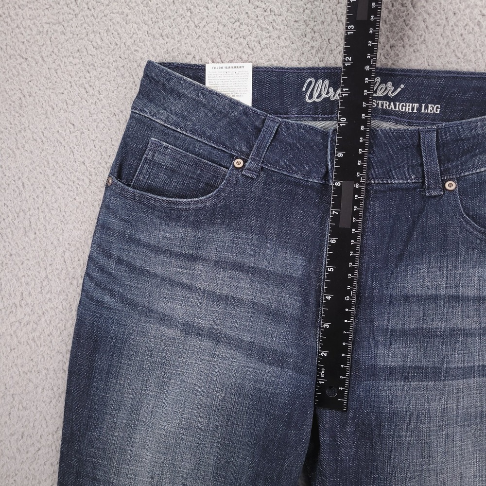 WRANGLER Jeans Size 11/12 Straight Leg Mid Rise Blue Denim 31x32 NEW - Picture 13 of 16